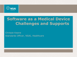Software as a Medical Device Challenges and Supports