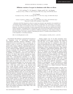 Diffusion reaction of oxygen in aluminum oxide films on