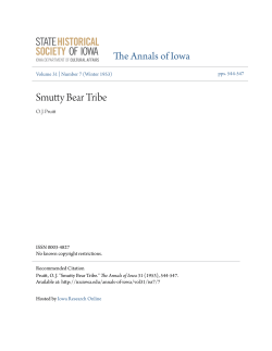 Smutty Bear Tribe - Iowa Research Online
