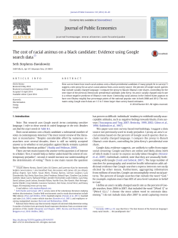 The cost of racial animus on a black candidate: Evidence using