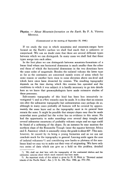 About Mountain-formation on the Earth