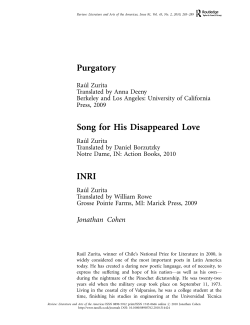 Purgatory Song for His Disappeared Love INRI