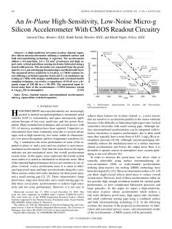An In-Plane High-Sensitivity, Low-Noise Micro