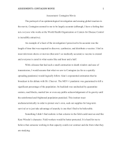 assessments: contagion movie 1