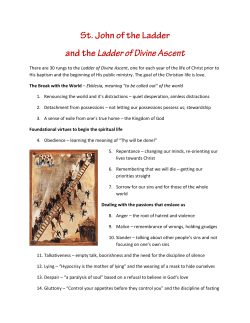 Saint John of the Ladder and The Ladder of Divine Ascent
