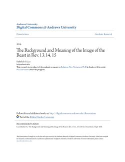 The Background and Meaning of the Image of the Beast