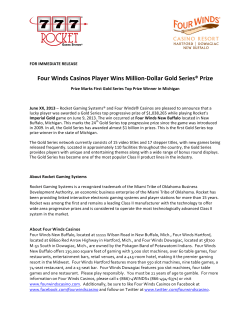 Four Winds Casinos Player Wins Million