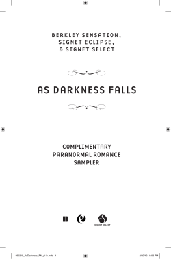 as darkness falls - Penguin Books USA