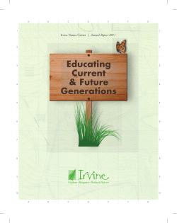 2011 Annual Report - Irvine Nature Center