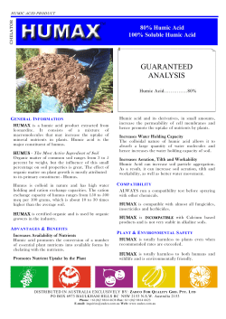 guaranteed analysis - ZADCO &ndash; for quality gro. pty. ltd.