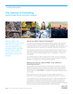 The Internet of Everything
