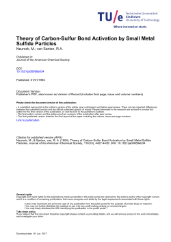 Theory of Carbon-Sulfur Bond Activation by Small Metal Sulfide