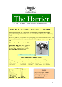 harrier`s awards evening special report!