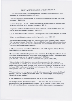 The Testimony of Jesus is clear that fruits and