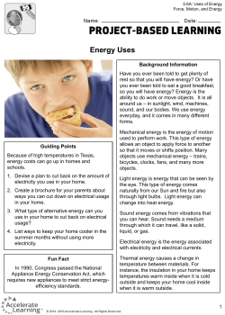 Energy Uses