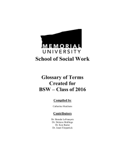 Glossary of Terms