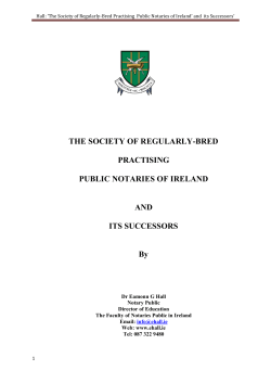 Hall: `The Society of Regularly-Bred Practising Notaries` (Late 1700s
