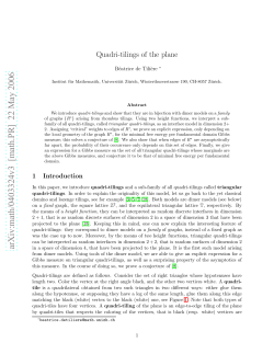 Quadri-tilings of the plane