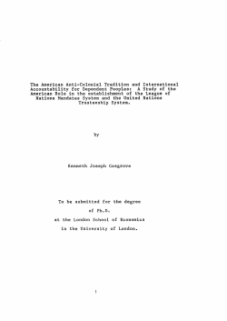 The American Anti-Colonial Tradition and International