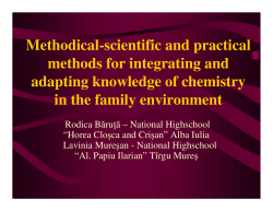 Methodical-scientific and practical methods for integrating and