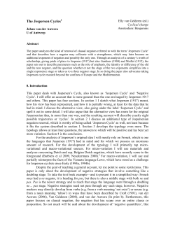 The Jespersen Cycles