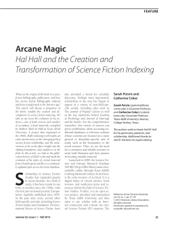 Arcane Magic Hal Hall and the Creation and Transformation of