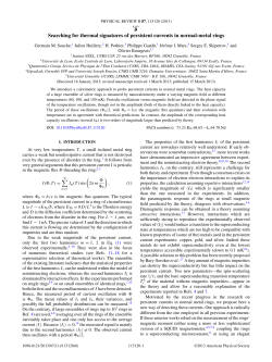 Searching for thermal signatures of persistent currents in normal