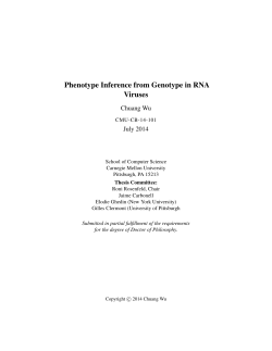 Phenotype Inference from Genotype in RNA Viruses
