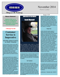 Mission Statement - hutchins hvac inc