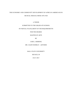 the economic and community development of african americans in