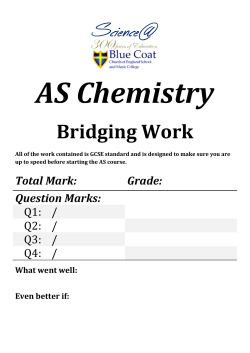 Bridging Work - Blue Coat Church of England School