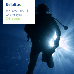 The Excise Duty Bill 2015 Analysis Diving deep