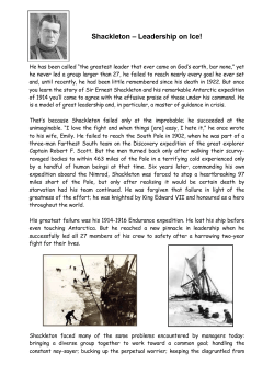 Shackleton - Leadership on Ice