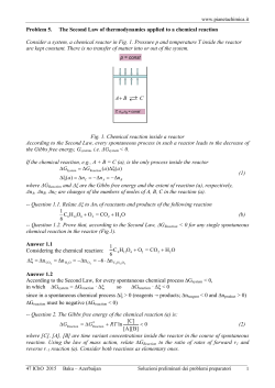 Problem 5. The Second Law of thermodynamics