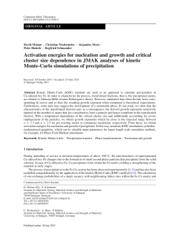 Activation energies for nucleation and growth and critical