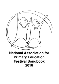 National Association for Primary Education Festival Songbook 2016