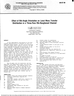 Effect of Rib-Angle Orientation on Local Mass Transfer Distribution
