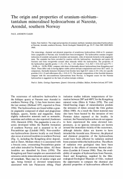 The origin and properties of uranium