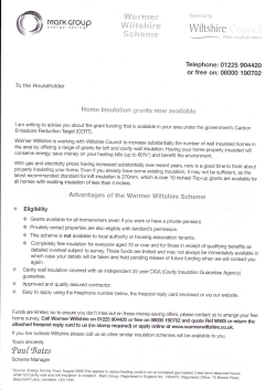 Home Insulation Grants Now Available