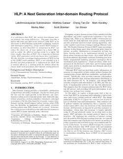 HLP: A Next Generation Inter-domain Routing