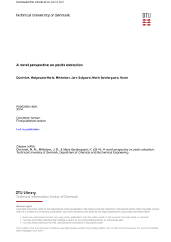 A novel perspective on pectin extraction