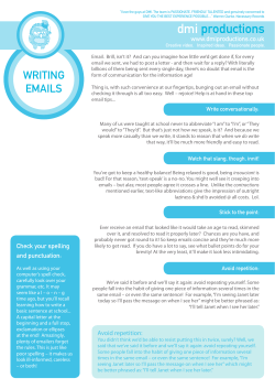 Make your email count