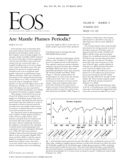 Are Mantle Plumes Periodic?