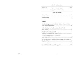 The Florida Geographer 2003 Vol. 34