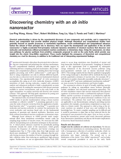 Discovering chemistry with an ab initio</i