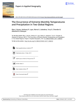 Extreme (3-sigma) Monthly Temps and Precip