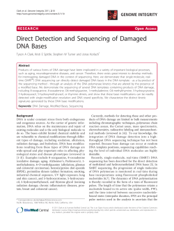 Direct Detection and Sequencing of Damaged DNA Bases