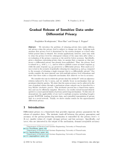 Gradual Release of Sensitive Data under