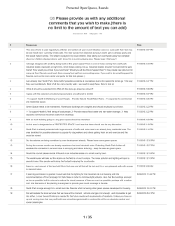 Consultation open spaces data