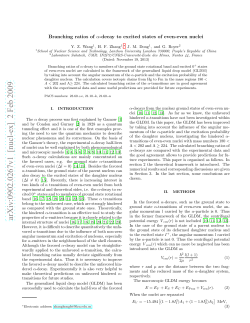 Branching ratios of $\ alpha $-decay to excited states of even